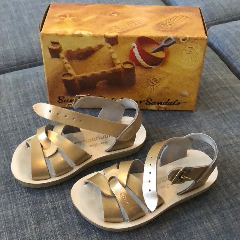 Gold Salt Water Sandals